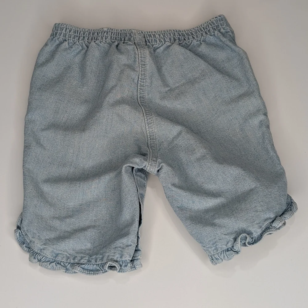 Vintage Tommy Hilfiger Baby Ruffle Denim Shorts | Size 6–12 Months Y2K